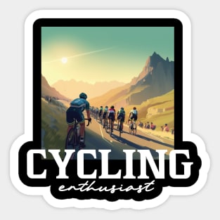 Cycling Enthusiast Sticker